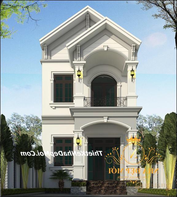 Mẫu nhà mặt tiền 6m 2 tầng