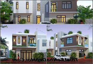 Mẫu nhà ống 2,5 tầng đẹp hiện đại không gian thoáng anh Quyết