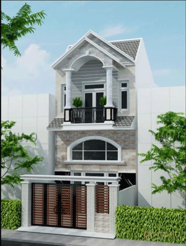 Mẫu thiết kế nhà 2 tầng 5x10m