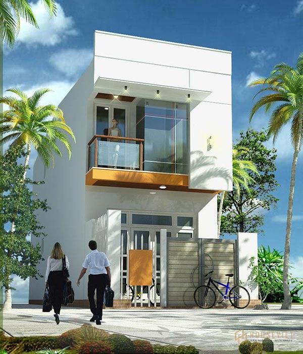 Mẫu thiết kế nhà mái bằng sang trọng mặt tiền 5m