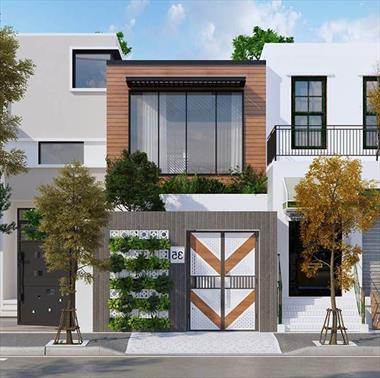 Mẫu thiết kế nhà đẹp 2 tầng mặt tiền 5m