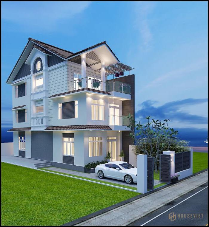 Hình ảnh biệt thự mini 3 tầng đẹp nhất phong cách hiện đại