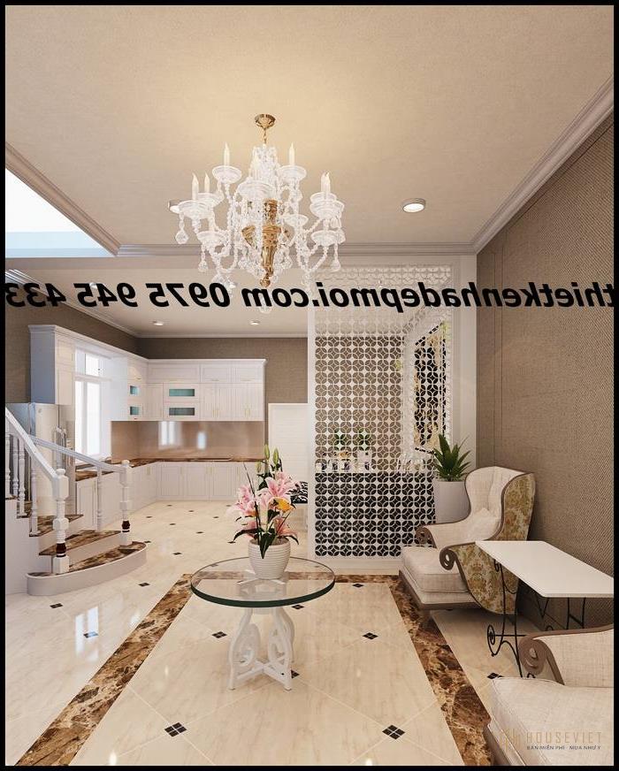 Không gian nhà đẹp nhìn từ mặt tiền ngoài vào trong