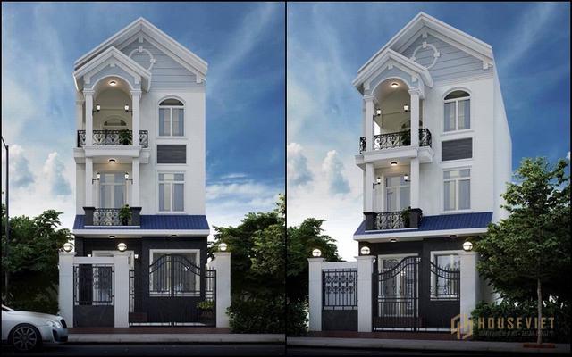 Thiết kế nhà 3 tầng 5x17m