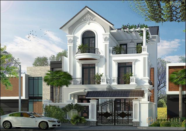Biệt thự 3 tầng mặt tiền 11m đẹp