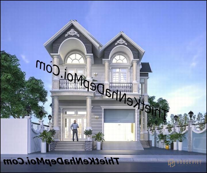 Mẫu biệt thự 2 tầng ngang 8.5m