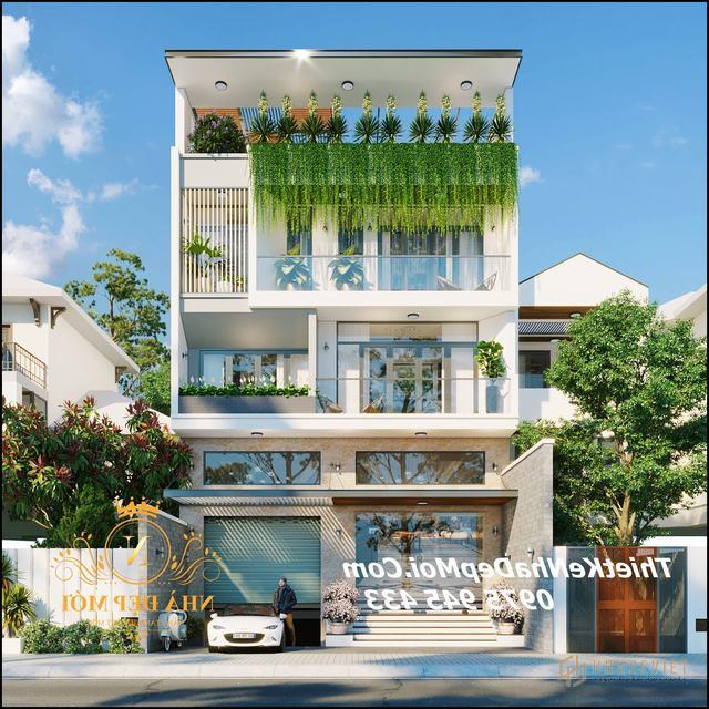 Biệt thự phố hiện đại 9m