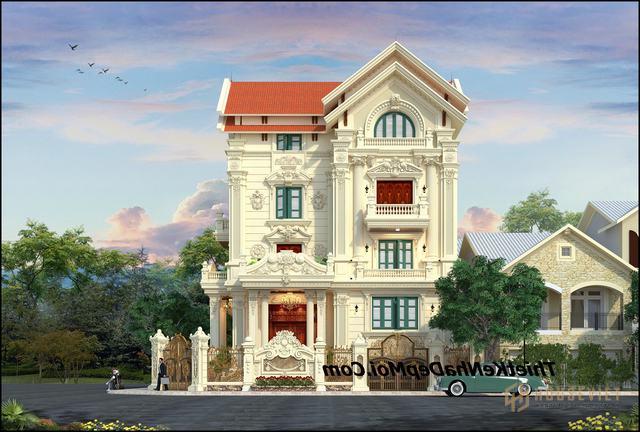 Biệt thự tân cổ điển đẹp 4 tầng