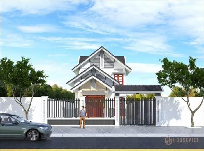 mẫu nhà cấp 4 gác lửng