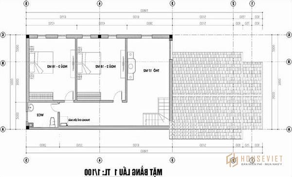 mẫu nhà cấp 4 gác lửng