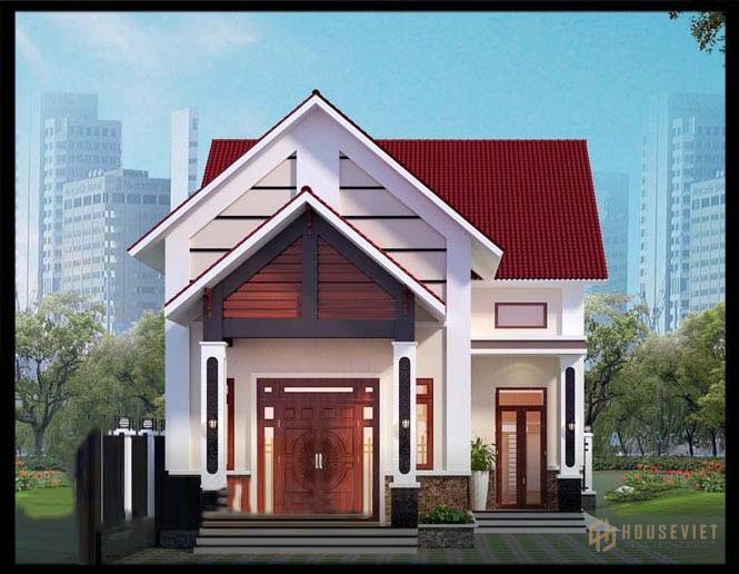 mẫu nhà cấp 4 gác lửng
