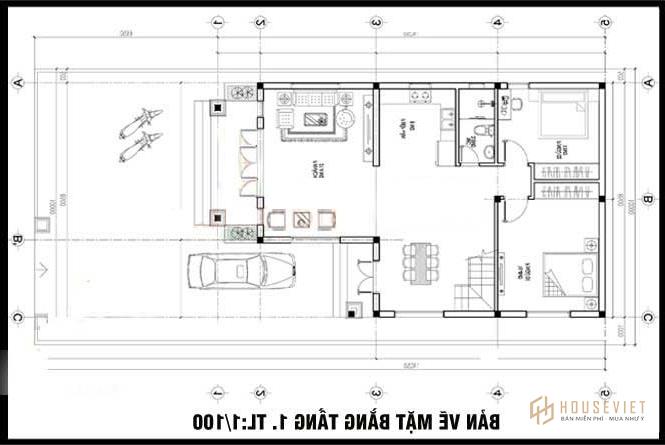 mẫu nhà cấp 4 gác lửng