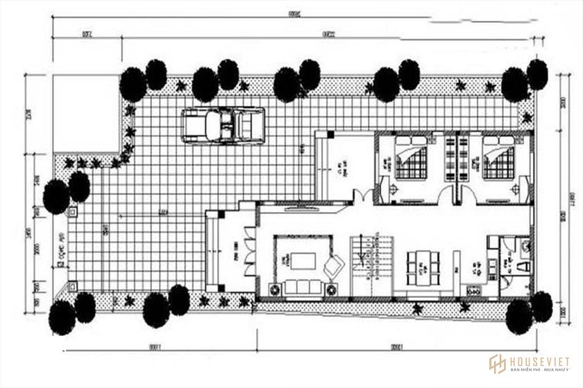 mẫu nhà cấp 4 gác lửng