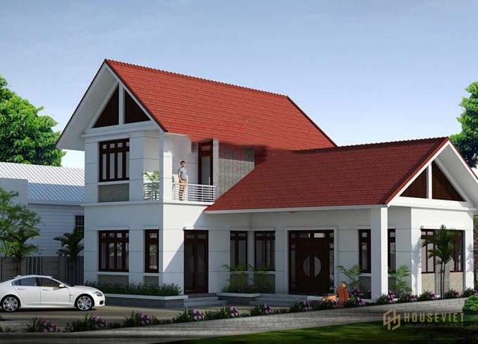 Mẫu nhà cấp 4 gác xép