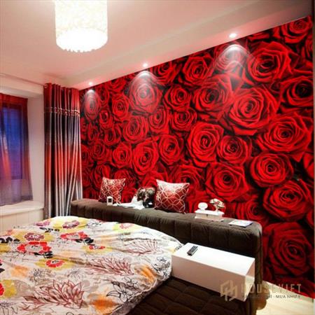Tông màu đỏ quyến rũ cho không gian nghỉ ngơi
