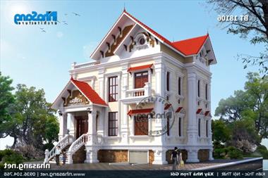 20+ Tuyệt phẩm nhà mái thái 2 tầng chọn lọc phù hợp nông thôn Việt 2021