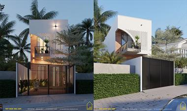 Ngôi nhà 2 tầng ĐẸP với nhiều đường nét kiến ​​trúc ấn tượng