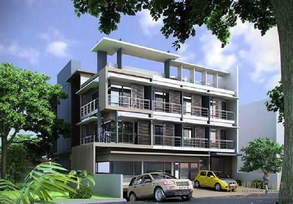 Mẫu khách sạn mini 3 tầng với ô cửa rộng thoáng mang đến tầm nhìn hấp dẫn