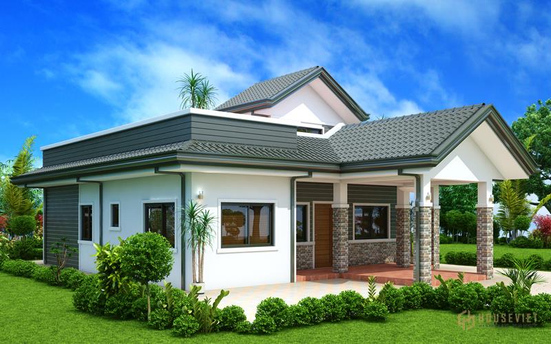 Thiết kế biệt thự 1 tầng sân vườn 10x10