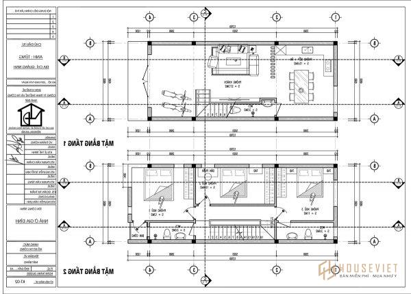 Mẫu thiết kế mặt tiền nhà ống 3 tầng 5x12m hiện đại tại Quảng Ninh