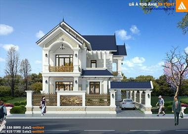 Biệt thự 2 tầng tân cổ điển 130m2 đẹp nhất năm 2021