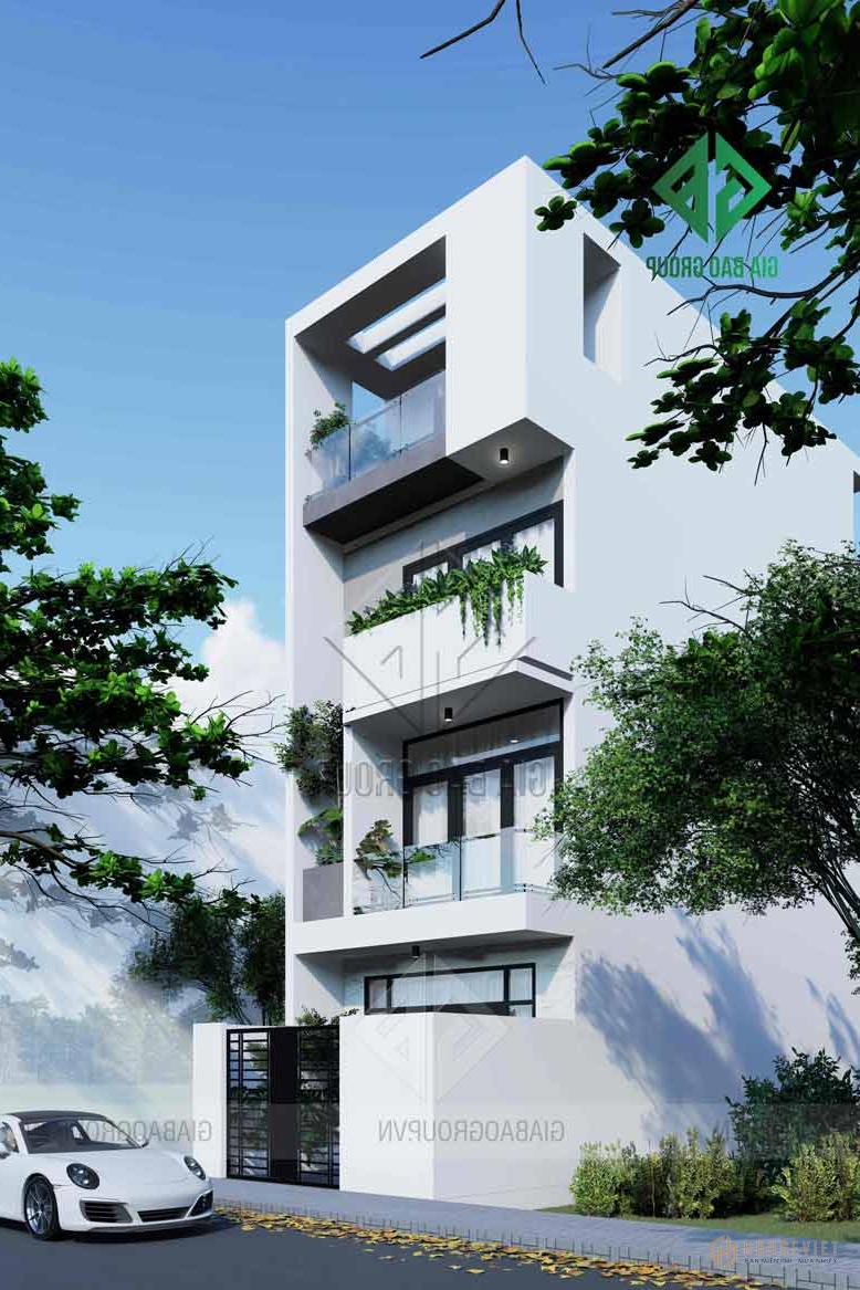 Sự cân đối và hài hòa của kiến trúc mẫu nhà phố 1 trệt 3 lầu đẹp và hiện đại