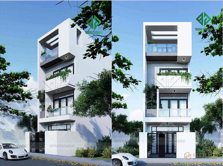 Mẫu thiết kế nhà phố 1 trệt 3 lầu đẹp tại Đồng Nai - NP19