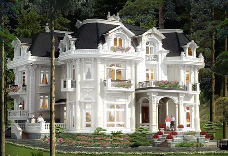 Hệ thống mái đặc trưng của Pháp sơn trắng tạo ấn tượng Hệ thống mái đặc trưng của Pháp sơn trắng tạo ấn tượng