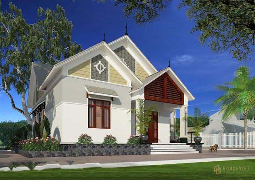 Mẫu nhà mái xéo