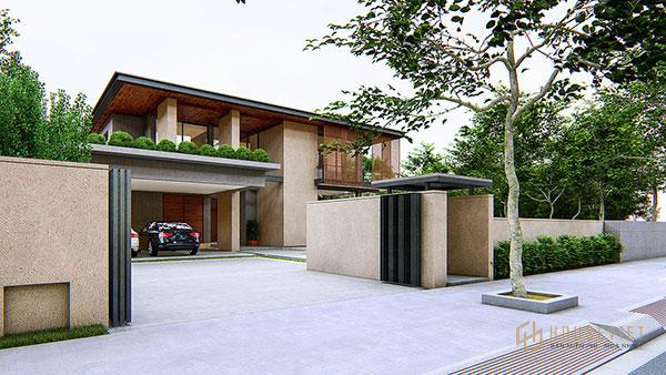 Biệt thự hiện đại 2 tầng