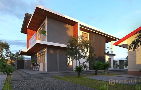 Biệt thự hiện đại 2 tầng