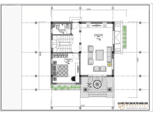Bản vẽ xây dựng nhà 2 tầng
