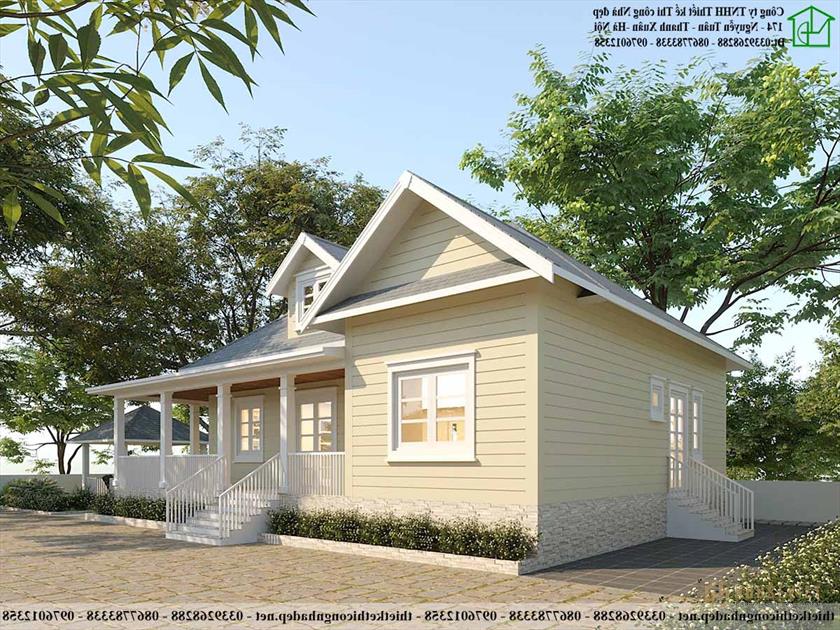 Thiết kế sảnh phụ của ngôi nhà thoáng mát.