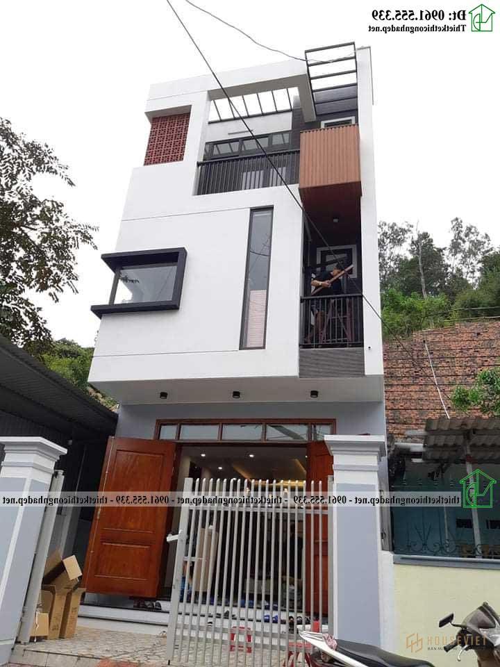 Hình ảnh thực tế nhà phố 3 tầng 5x12m 3 phòng ngủ tại Quảng Ninh NDNP3T52