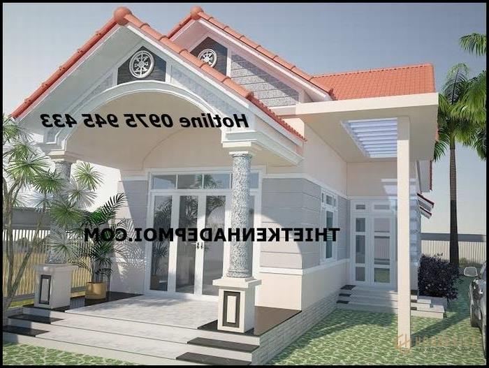 Hình ảnh nhà cấp 4 ngang 6m 3 phòng ngủ mái thái