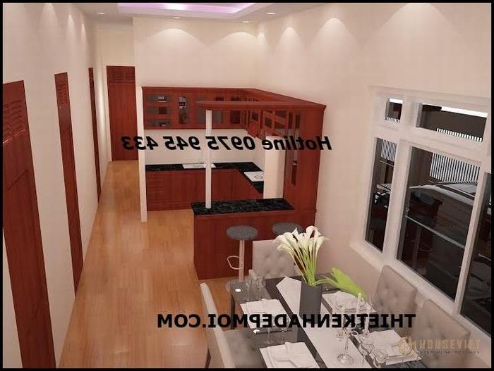 Phòng bếp và bàn ăn nhà cấp 4 6x20 đẹp