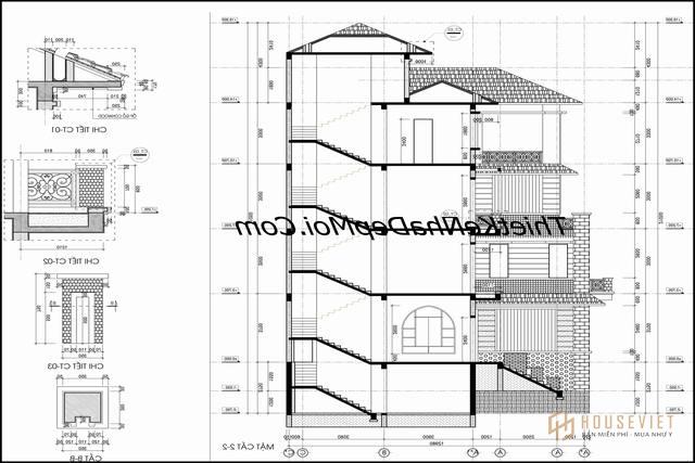 Xây biệt thự 4 tầng ở Tuyên Quang Việt Nam