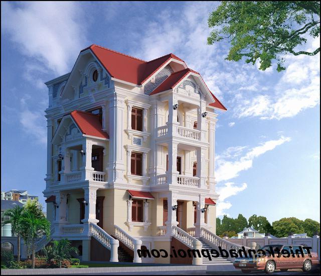 Biet thu kieu phap co 4 tang