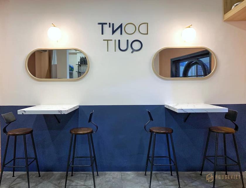 Quán cafe phong cách hiện đại sử dụng những gam màu cá tính