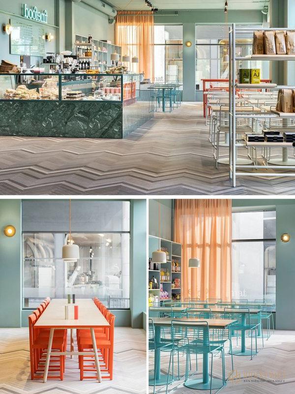 Không gian lý tưởng cho quán cafe phong cách hiện đại