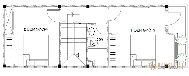 thiết kế nhà ống 2 tầng 4x12m thiết kế nhà ống 2 tầng 4x12m