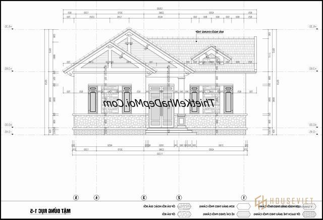 Bản vẽ nhà 1 tầng 3 phòng ngủ 1 phòng thờ 100m2 500 triệu
