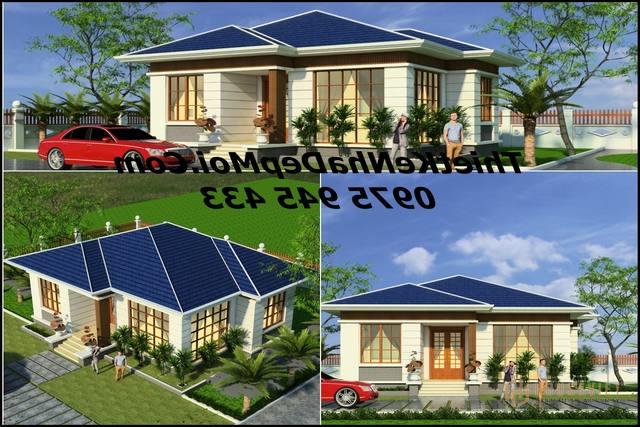 Mẫu nhà cấp 4 đẹp 1 tầng 100m2