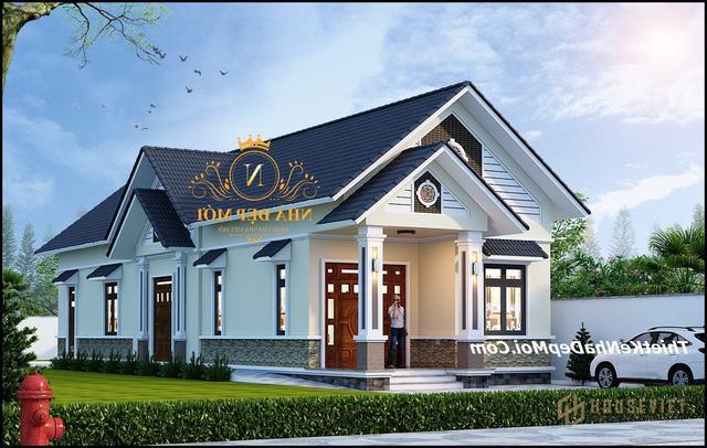 Bản vẽ xây nhà chữ L 1 tầng 3 phòng ngủ