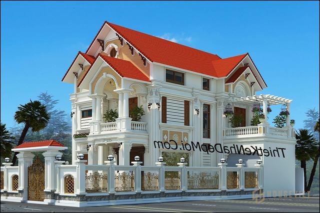 Biệt thự 3 tầng tân cổ điển đẹp