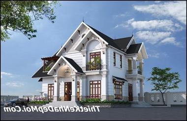 Cập nhật những mẫu nhà biệt thự đẹp 2 & 3 mặt tiền mái thái tân cổ điển 2022