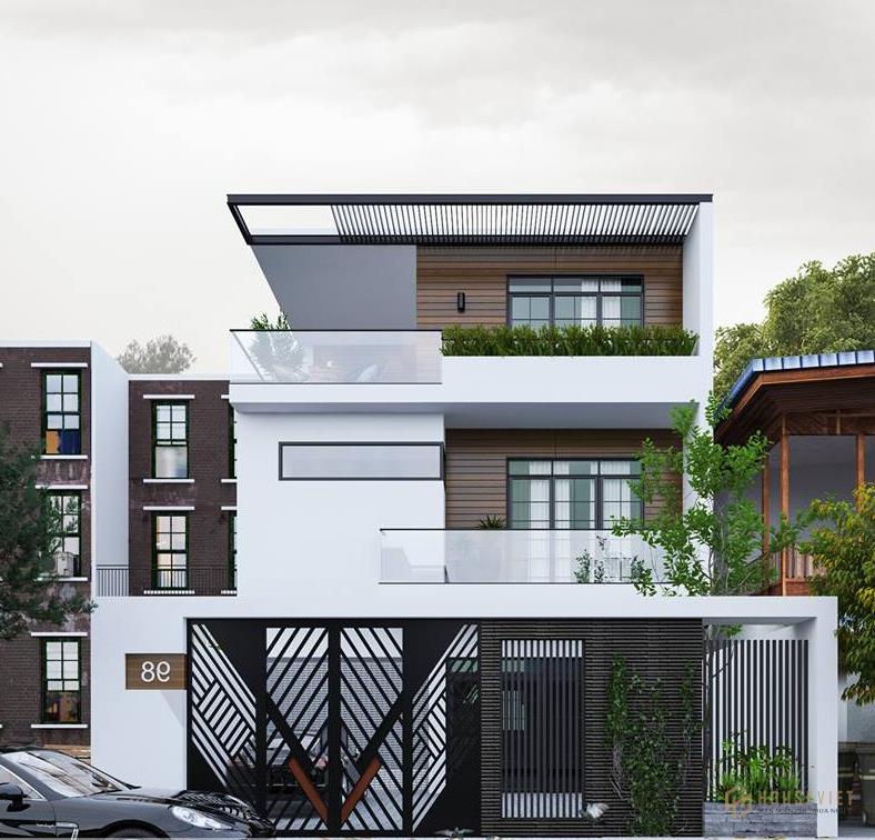 Mẫu thiết kế biệt thự phố với đầy đủ các công năng và tiện ích