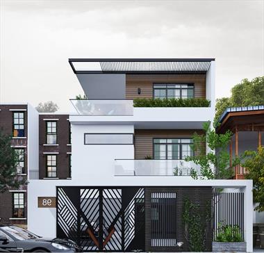 Tư vấn thiết kế biệt thự 8x20m 3 tầng hiện đại đầy đủ công năng