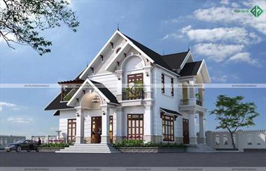 Mẫu biệt thự 2 tầng mái thái đẹp ngất ngây ở Bạc Liêu