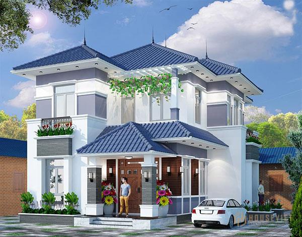 Biệt thự 2 tầng mái thái